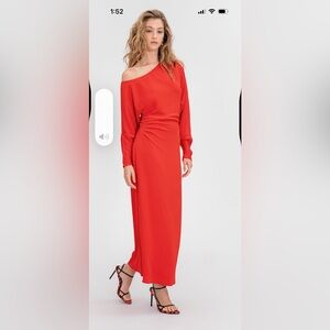 Tanya Taylor Vibrant One-Shoulder Dress